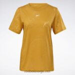 kvinner lys oker 2X42N691 Reebok utbrent t-skjorte - Bilde 6