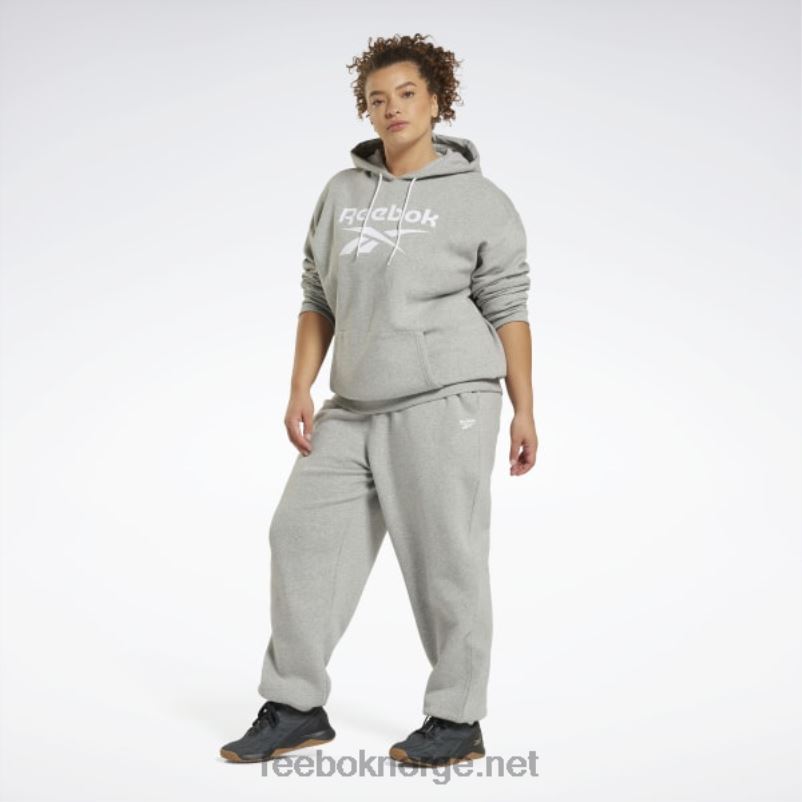 kvinner middels grå lyng 2X42N647 Reebok identitet fleece joggere (plus size) - Bilde 2