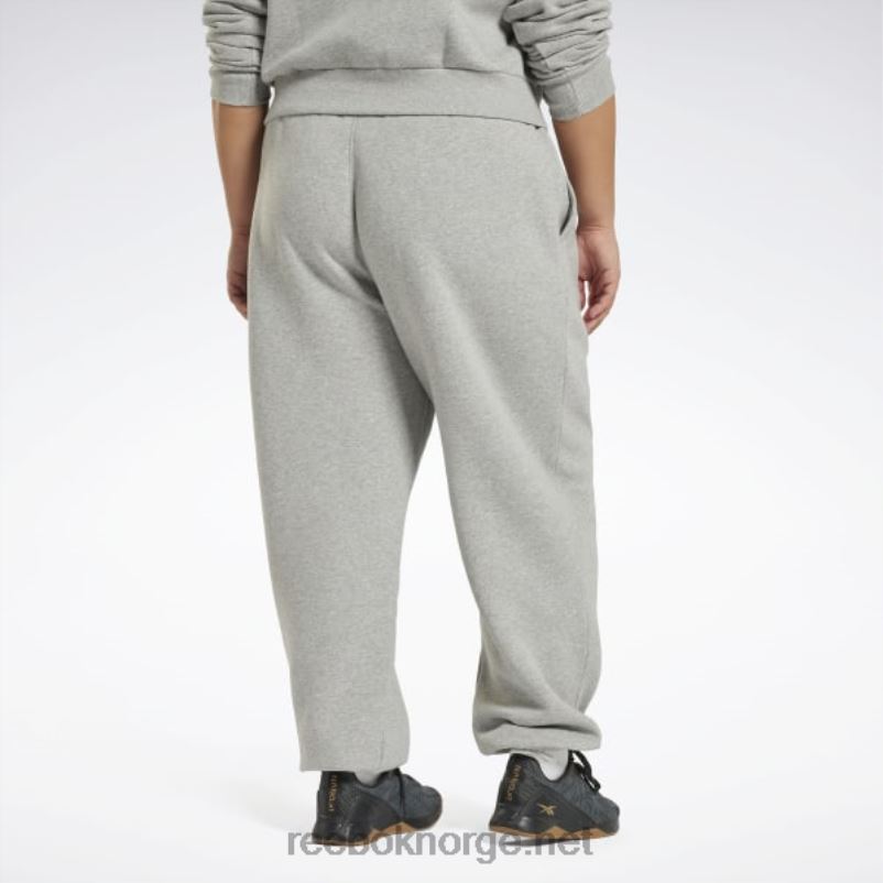kvinner middels grå lyng 2X42N647 Reebok identitet fleece joggere (plus size) - Bilde 3