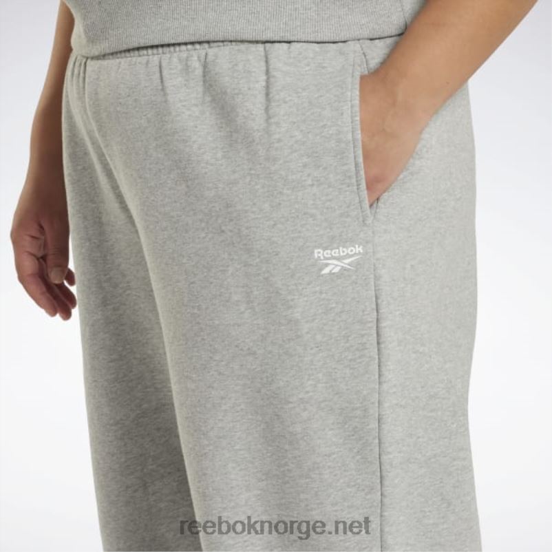 kvinner middels grå lyng 2X42N647 Reebok identitet fleece joggere (plus size) - Bilde 4