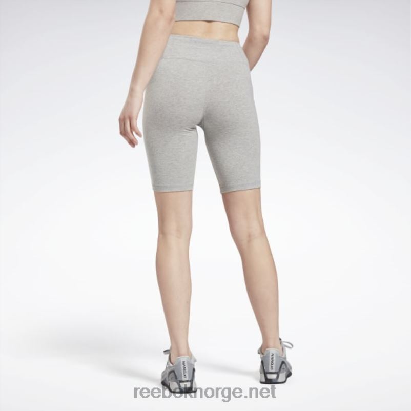 kvinner middels grå lyng 2X42N693 Reebok logo-shorts med identitet - Bilde 3