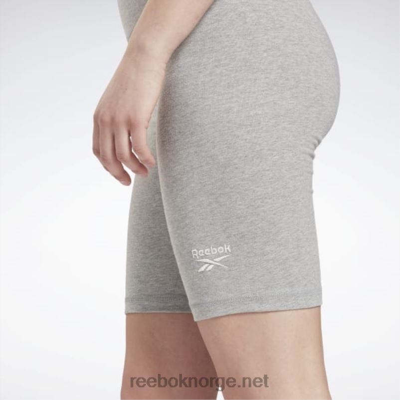 kvinner middels grå lyng 2X42N693 Reebok logo-shorts med identitet - Bilde 4