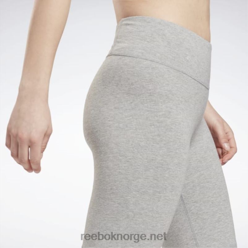kvinner middels grå lyng 2X42N693 Reebok logo-shorts med identitet - Bilde 5