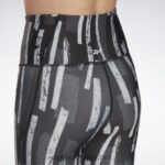 kvinner nattsvart 2X42N638 Reebok myt allover print tights - Bilde 5