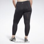 kvinner nattsvart 2X42N777 Reebok treningsklare mesh-leggings (plus size) - Bilde 3