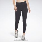 kvinner nattsvart 2X42N853 Reebok treningsklare mesh-leggings