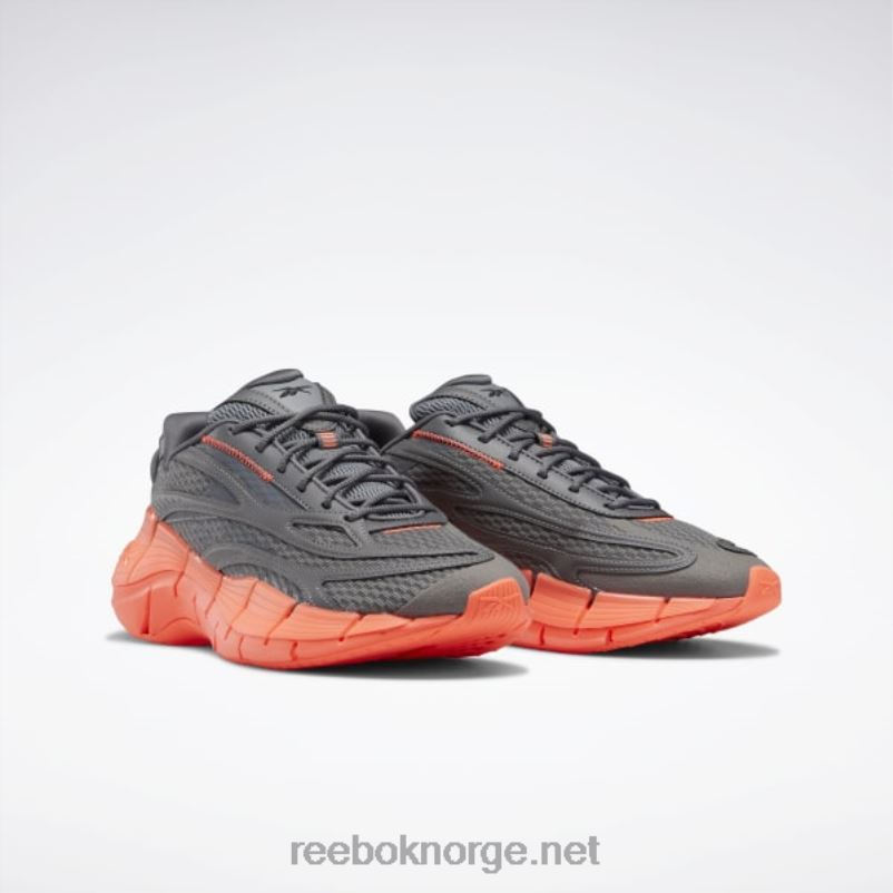 kvinner ren grå 6/ren grå 7/oransje bluss 2X42N219 Reebok zig kinetica 2.5 sko - Bilde 5