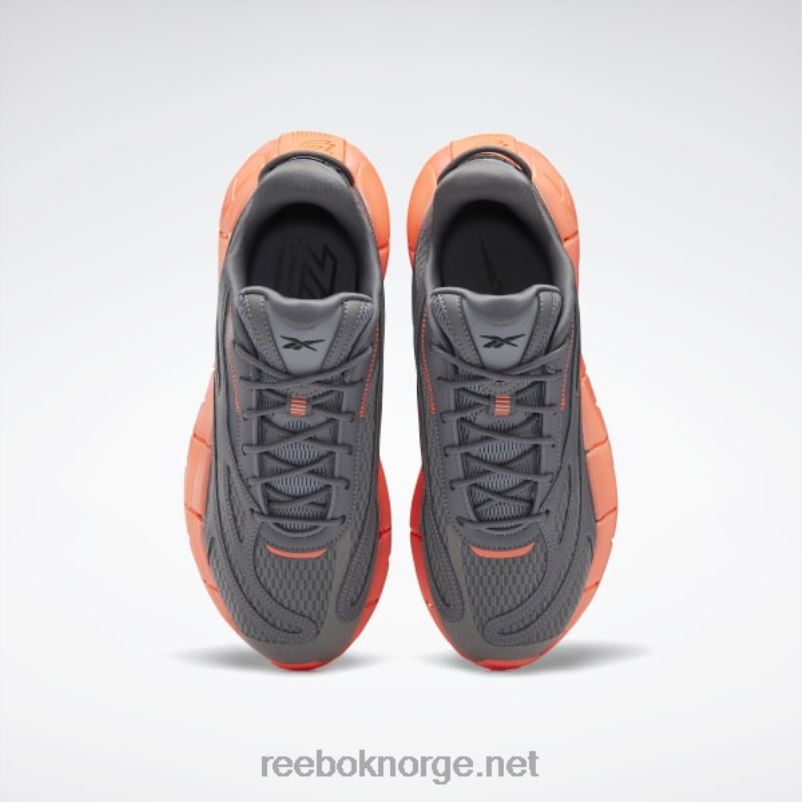 kvinner ren grå 6/ren grå 7/oransje bluss 2X42N219 Reebok zig kinetica 2.5 sko - Bilde 8