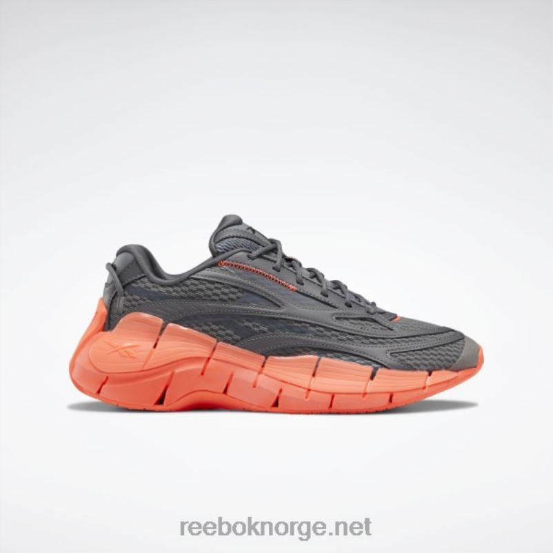 kvinner_ren_gra_6_ren_gra_7_oransje_bluss_2x42n219_reebok_zig_kinetica_2_5_sko.jpg kvinner ren grå 6/ren grå 7/oransje bluss 2X42N219 Reebok zig kinetica 2.5 sko - Bilde 1