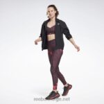 kvinner rødbrun 2X42N981 Reebok lux dristige høye leggings - Bilde 2