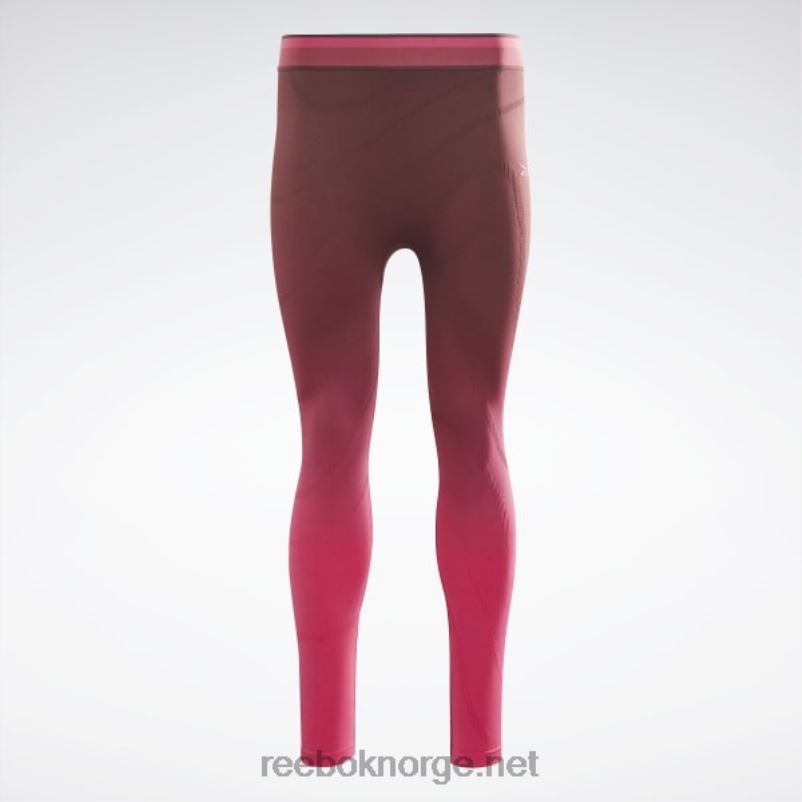 kvinner rødbrun/forfølgelsesrosa 2X42N882 Reebok forenet av fitness-sømløse høye leggings - Bilde 6