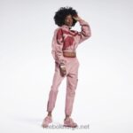 kvinner sandete rose 2X42N170 Reebok cardi b vevd satengjakke - Bilde 2