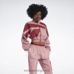 kvinner sandete rose 2X42N170 Reebok cardi b vevd satengjakke - Bilde 3