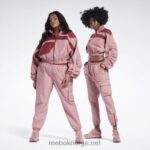 kvinner sandete rose 2X42N170 Reebok cardi b vevd satengjakke - Bilde 4