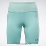 kvinner semi klassisk blågrønn 2X42N681 Reebok les mills ribbestrikkede korte leggings - Bilde 6