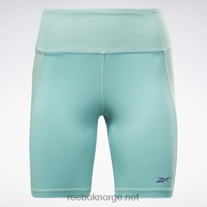 kvinner semi klassisk blågrønn 2X42N681 Reebok les mills ribbestrikkede korte leggings - Bilde 6