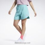 kvinner semi klassisk blågrønn 2X42N747 Reebok klassiske strikkeshorts
