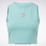 kvinner semi klassisk blågrønn 2X42N836 Reebok klassisk grafisk tank-topp - Bilde 8