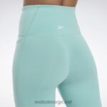 kvinner semi klassisk blågrønn 2X42N969 Reebok lux tights med høy midje - Bilde 5