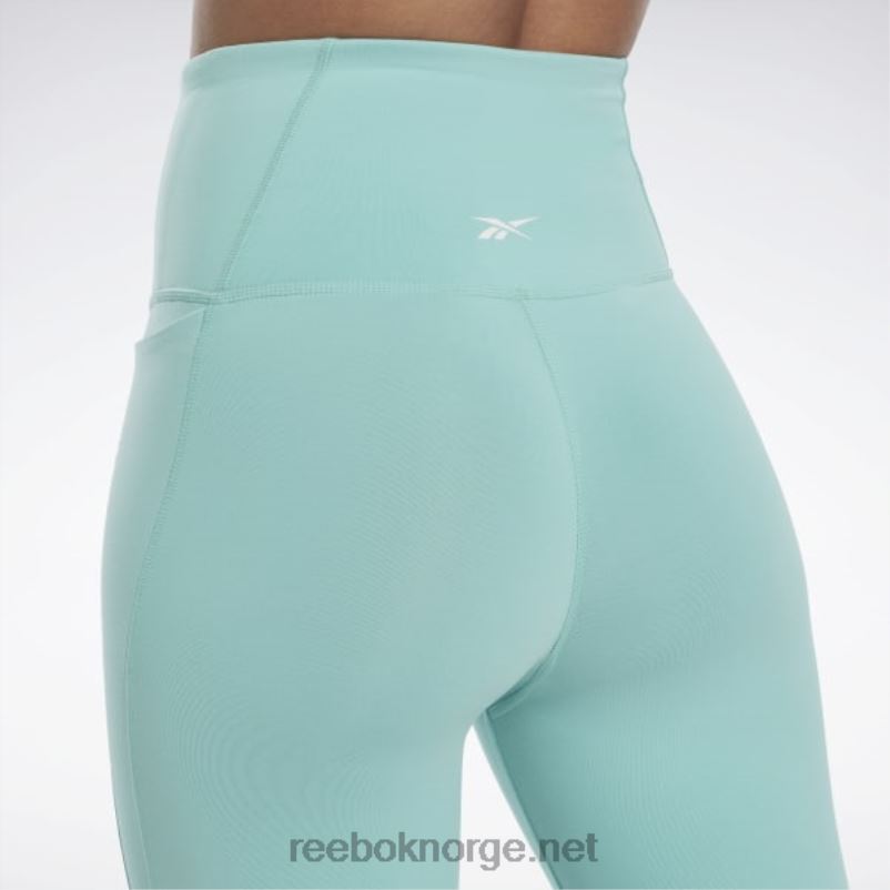 kvinner semi klassisk blågrønn 2X42N969 Reebok lux tights med høy midje - Bilde 5