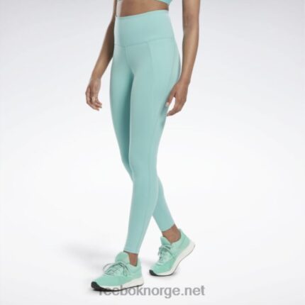 kvinner semi klassisk blågrønn 2X42N969 Reebok lux tights med høy midje