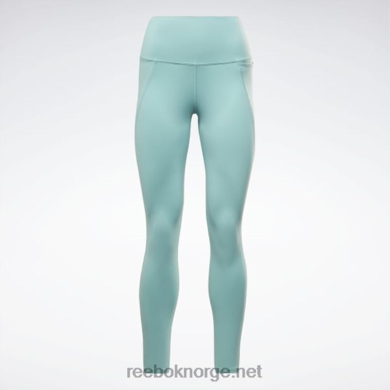 kvinner semi klassisk blågrønn 2X42N969 Reebok lux tights med høy midje - Bilde 6