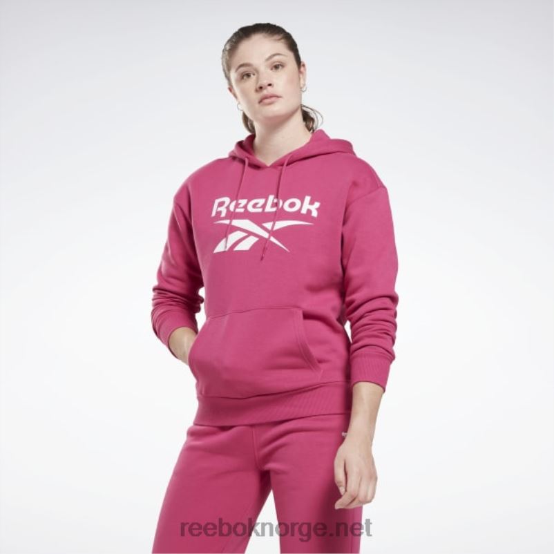 kvinner_semi_stolt_rosa_2x42n582_reebok_identitet_stor_logo_fleece_hettegenser.jpg kvinner semi stolt rosa 2X42N582 Reebok identitet stor logo fleece hettegenser - Bilde 1