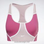 kvinner semi stolt rosa 2X42N694 Reebok lux racer vattert fargeblokkert BH - Bilde 6