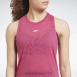 kvinner semi stolt rosa 2X42N714 Reebok utbrent tanktopp - Bilde 4