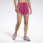 kvinner semi stolt rosa 2X42N788 Reebok treningsklare høyhusshorts