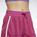 kvinner semi stolt rosa 2X42N788 Reebok treningsklare høyhusshorts - Bilde 5