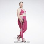 kvinner semi stolt rosa 2X42N804 Reebok lux racer vattert fargeblokkert BH (plus size) - Bilde 3