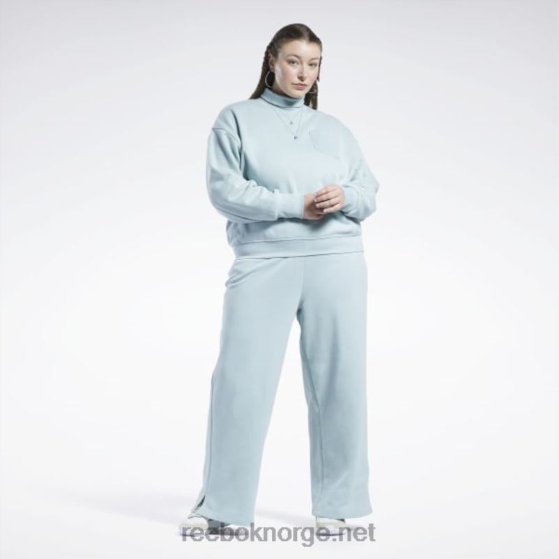 kvinner sjøsiden grå 2X42N749 Reebok klassisk fransk frottégenser i bomull (plus size) - Bilde 2