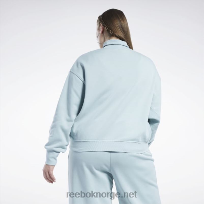 kvinner sjøsiden grå 2X42N749 Reebok klassisk fransk frottégenser i bomull (plus size) - Bilde 3