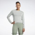 kvinner sjøsprøyt 2X42N655 Reebok activchill+dreamblend langermet t-skjorte