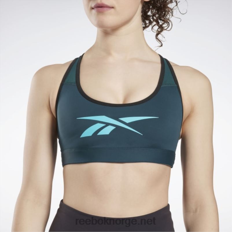kvinner Skoggrønn 2X42N382 Reebok lux vector racer sports-bh - Bilde 4