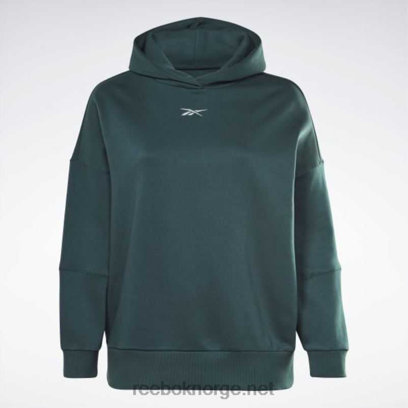 kvinner Skoggrønn 2X42N586 Reebok studio resirkulert oversize hettegenser (plus size) - Bilde 7