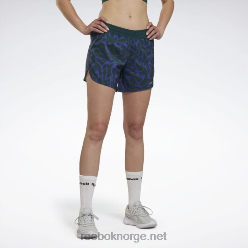 kvinner_skoggronn_2x42n596_reebok_lopende_shorts_med_trykk.jpg kvinner Skoggrønn 2X42N596 Reebok løpende shorts med trykk - Bilde 1