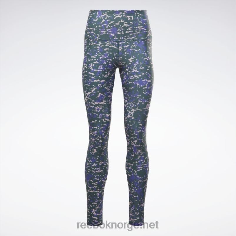 kvinner Skoggrønn 2X42N620 Reebok lux 2.0 speckle moderne safari-leggings - Bilde 7