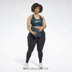kvinner Skoggrønn 2X42N663 Reebok lux vector racer sports-bh (plus size) - Bilde 2