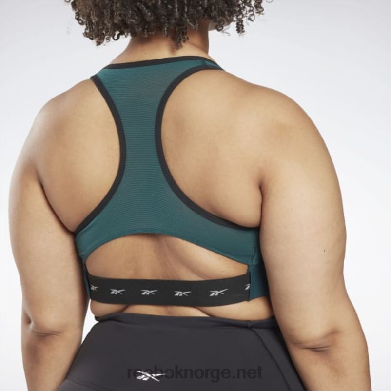 kvinner Skoggrønn 2X42N663 Reebok lux vector racer sports-bh (plus size) - Bilde 5