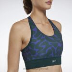 kvinner Skoggrønn 2X42N690 Reebok løpende sports-bh - Bilde 4