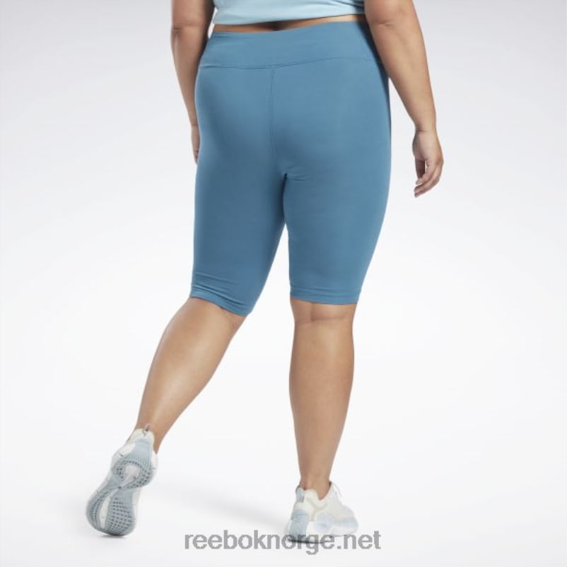 kvinner stålblå s23-r 2X42N697 Reebok logo-shorts med identitet (plus size) - Bilde 3
