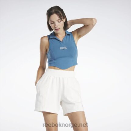 kvinner stålblå s23-r 2X42N854 Reebok klassiske varsity tank topp