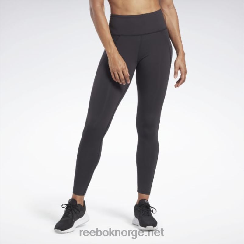 kvinner_svart_2x42n100_reebok_lux_tights_med_hoy_midje.jpg kvinner svart 2X42N100 Reebok lux tights med høy midje - Bilde 1