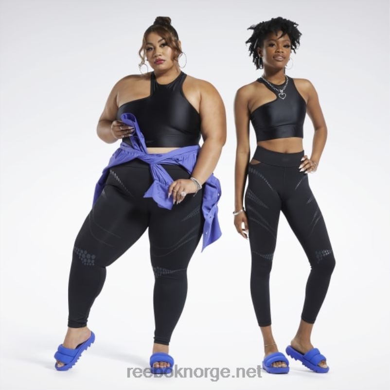 kvinner svart 2X42N218 Reebok cardi b tights (plus size) - Bilde 4
