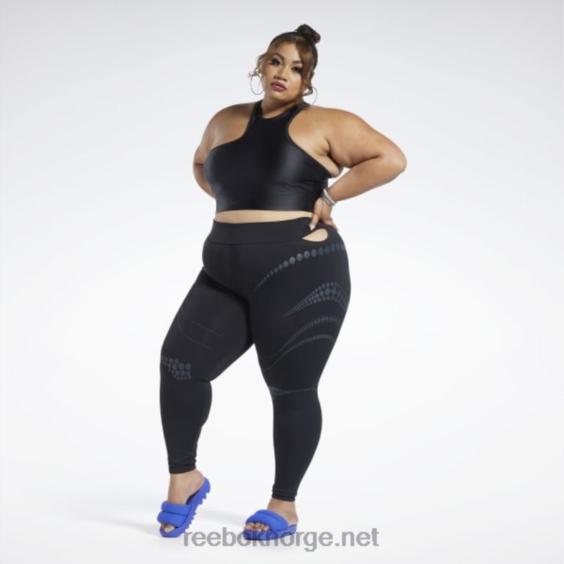 kvinner svart 2X42N218 Reebok cardi b tights (plus size) - Bilde 8