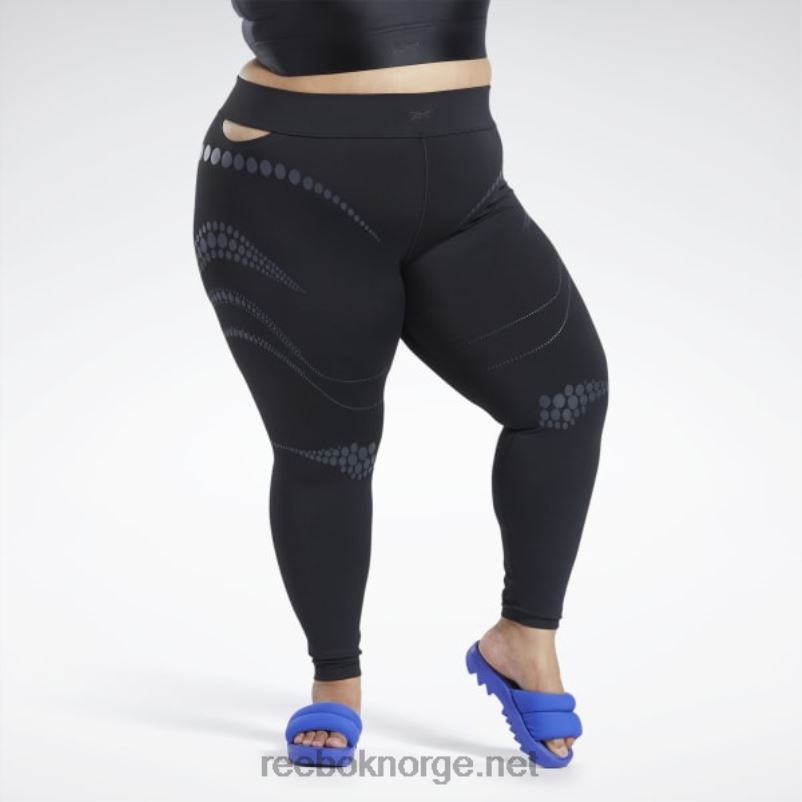 kvinner_svart_2x42n218_reebok_cardi_b_tights_plus_size.jpg kvinner svart 2X42N218 Reebok cardi b tights (plus size) - Bilde 1