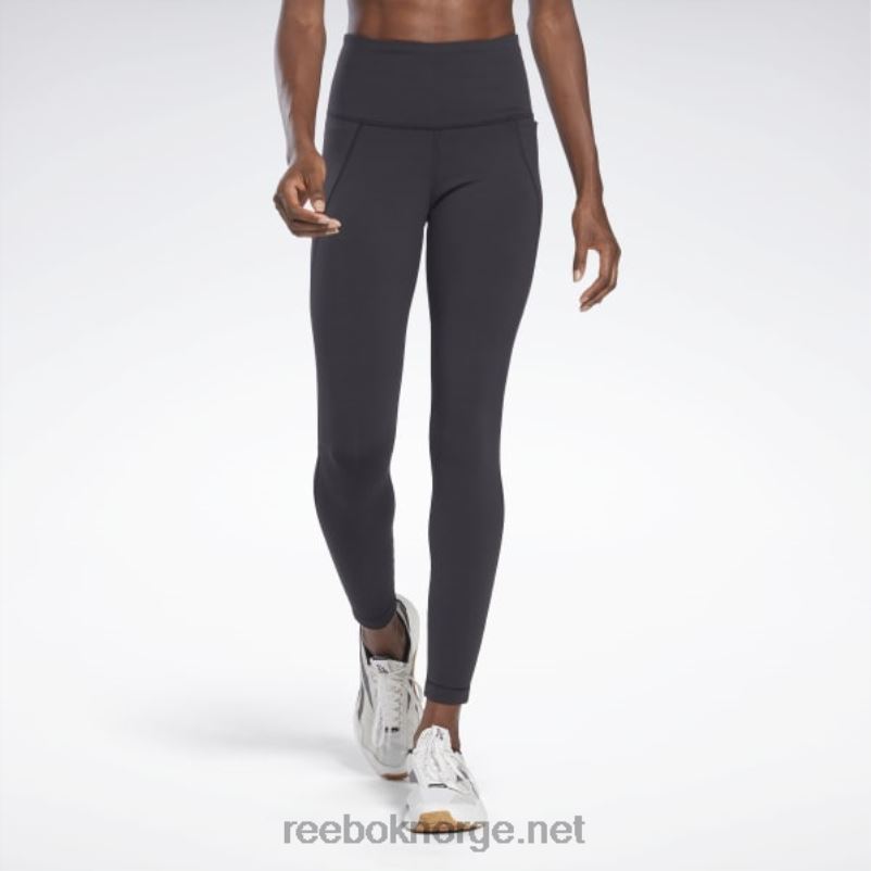 kvinner_svart_2x42n295_reebok_lux_tights_med_hoy_midje.jpg kvinner svart 2X42N295 Reebok lux tights med høy midje - Bilde 1