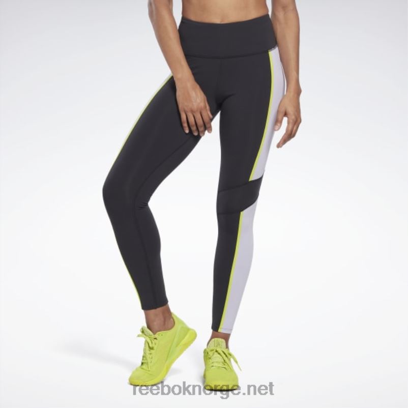 kvinner_svart_2x42n353_reebok_lux_fargeblokk_tights_med_hoy_midje.jpg kvinner svart 2X42N353 Reebok lux fargeblokk-tights med høy midje - Bilde 1